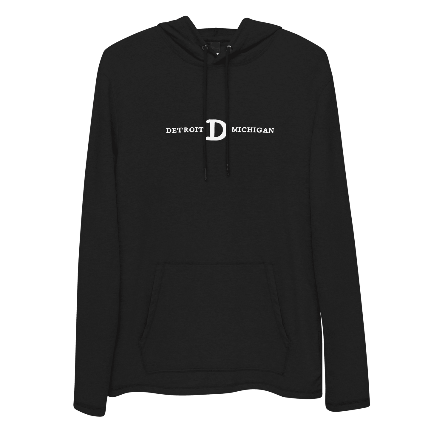 'Detroit Michigan' Lightweight Hoodie (w/Old French D) | Unisex - Circumspice Michigan