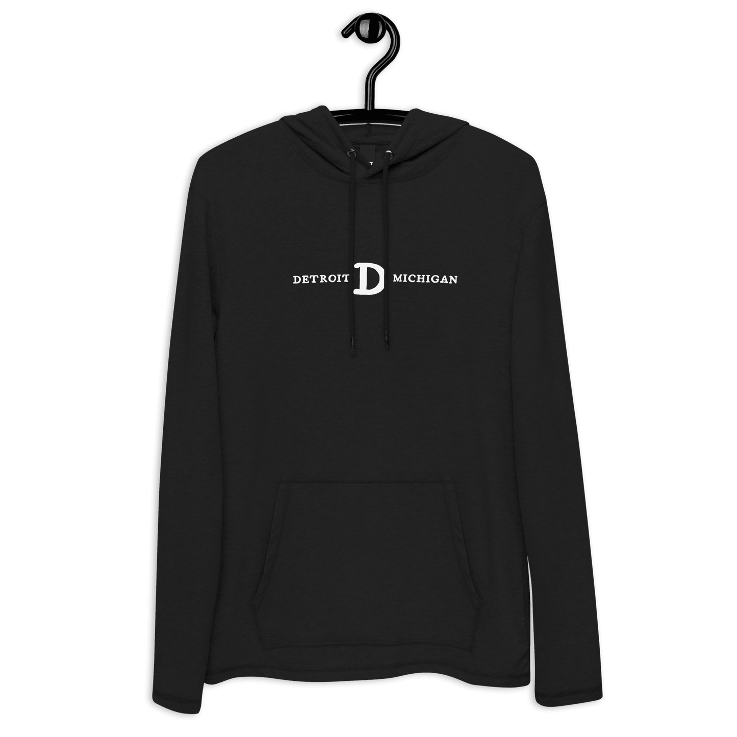 'Detroit Michigan' Lightweight Hoodie (w/Old French D) | Unisex - Circumspice Michigan