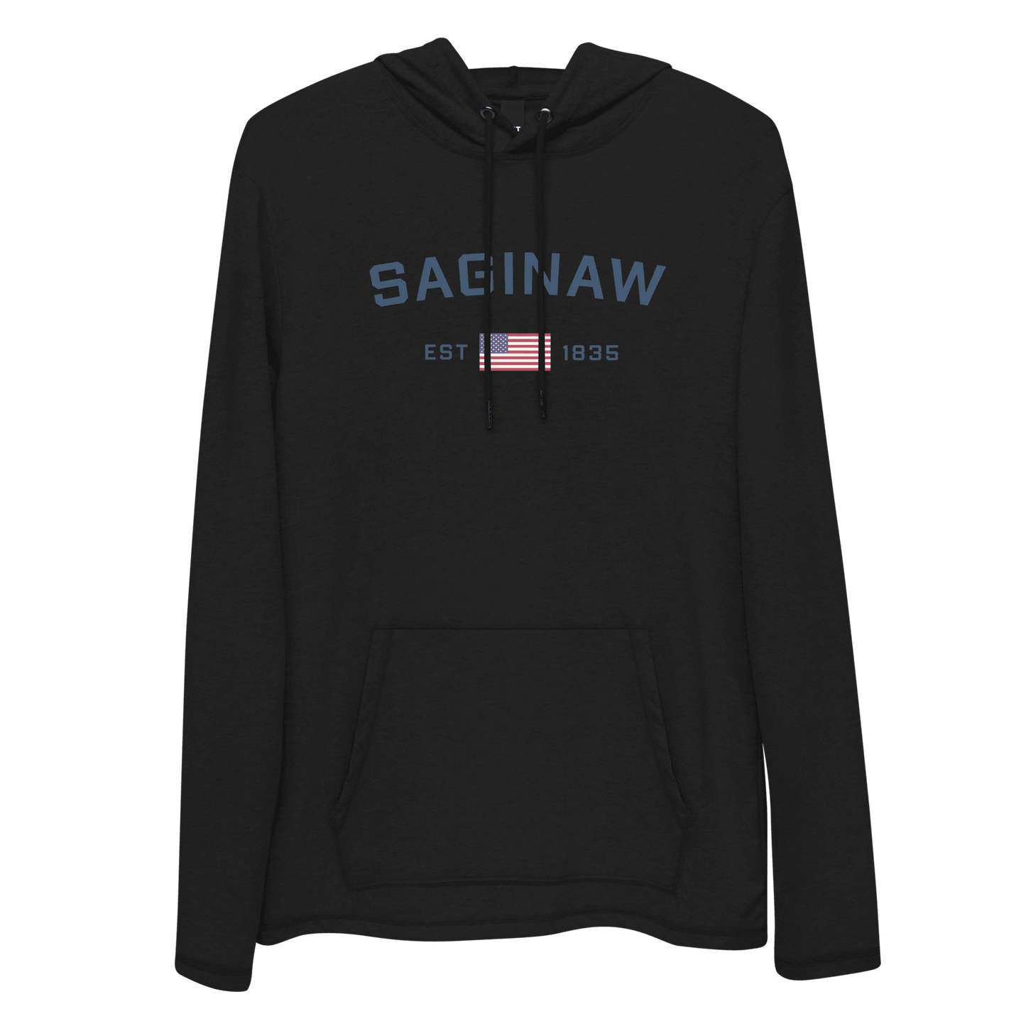 'Saginaw EST 1835' Lightweight Hoodie | Unisex - Circumspice Michigan