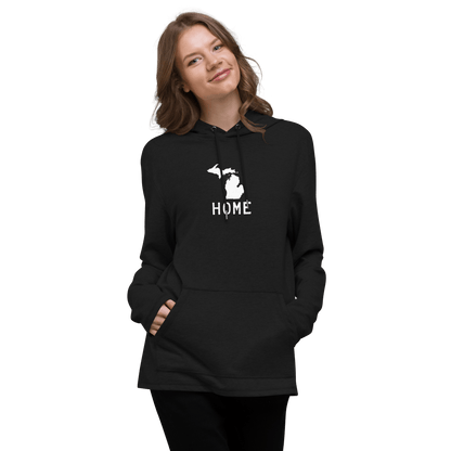 Michigan 'Home' Lightweight Hoodie (Licence Plate Font) | Unisex - Circumspice Michigan