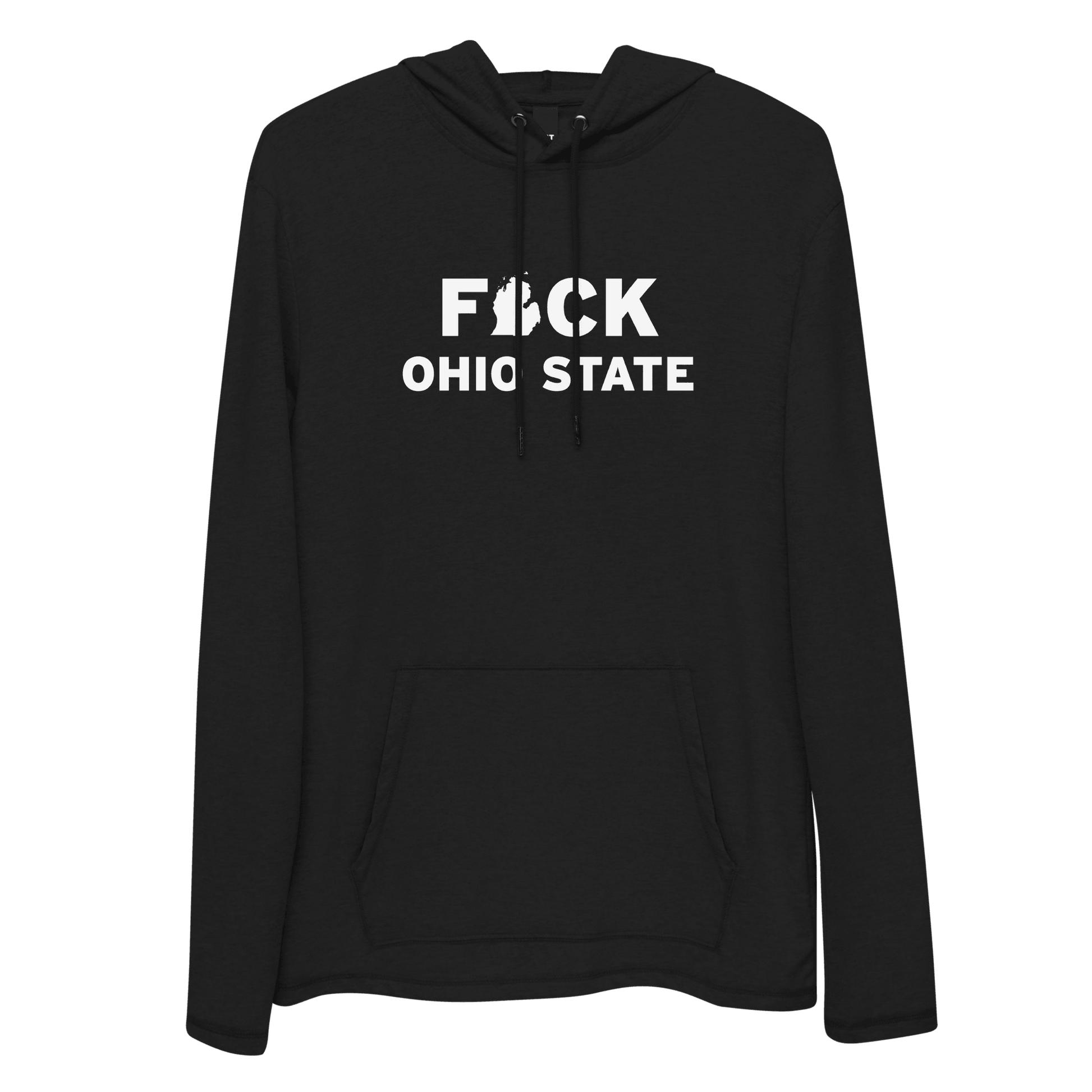 'F*CK Ohio State' Lightweight Hoodie (w/ Lower Peninsula Outline) | Unisex - Circumspice Michigan