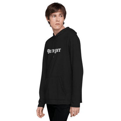 'Detroit' Lightweight Hoodie (Sloped Roman Font) | Unisex - Circumspice Michigan