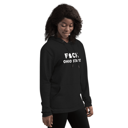 'F*CK Ohio State' Lightweight Hoodie (w/ Lower Peninsula Outline) | Unisex - Circumspice Michigan