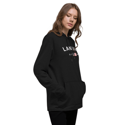 'Lansing' Lightweight Hoodie (w/ USA Flag) | Unisex - Circumspice Michigan