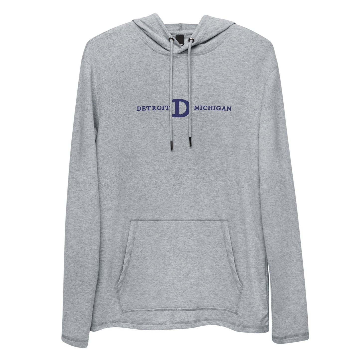 'Detroit Michigan' Lightweight Hoodie (w/Old French D) | Unisex - Circumspice Michigan