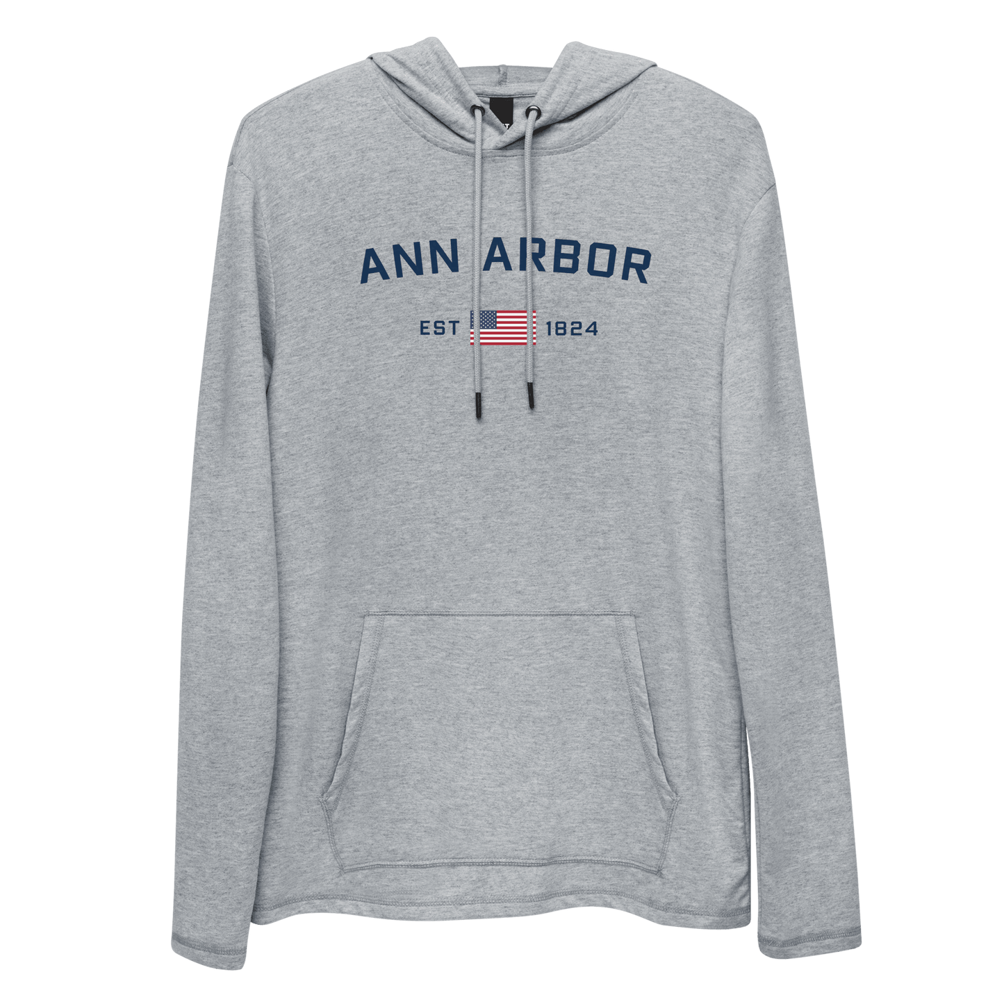 'Ann Arbor EST 1824' Lightweight Hoodie | Unisex - Circumspice Michigan