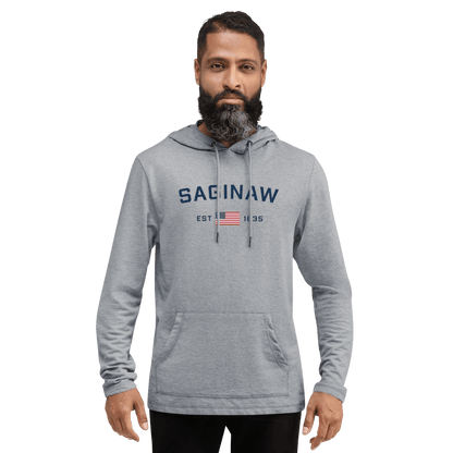 'Saginaw EST 1835' Lightweight Hoodie | Unisex - Circumspice Michigan