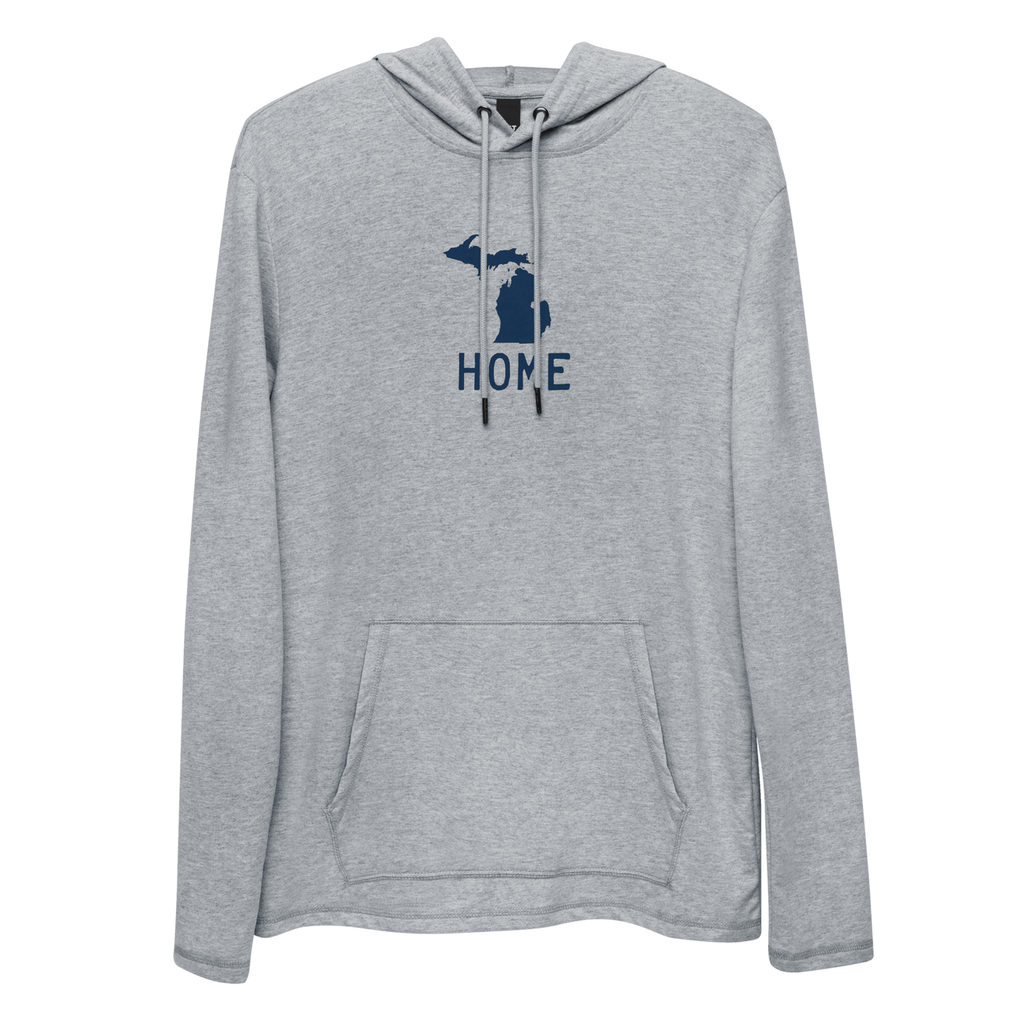 Michigan 'Home' Lightweight Hoodie (Licence Plate Font) | Unisex - Circumspice Michigan