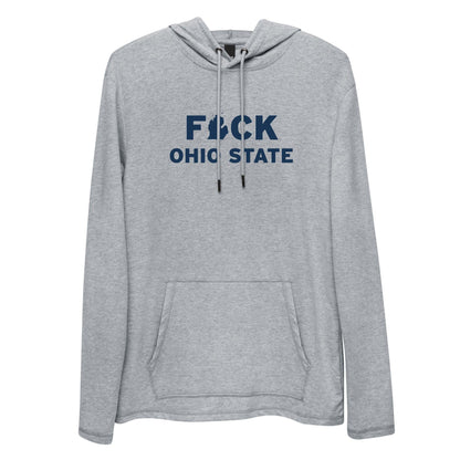 'F*CK Ohio State' Lightweight Hoodie (w/ Lower Peninsula Outline) | Unisex - Circumspice Michigan