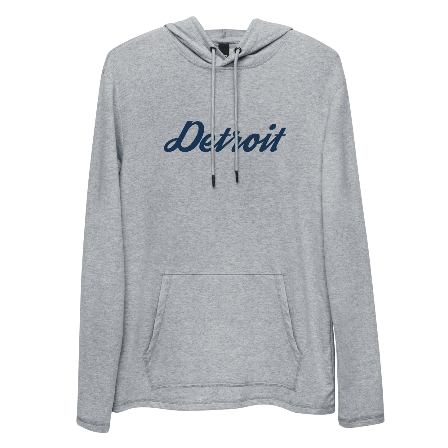 'Detroit' Lightweight Hoodie (Script Font) | Unisex - Circumspice Michigan