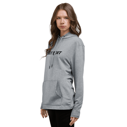 'Detroit' Lightweight Hoodie (Sloped Roman Font) | Unisex - Circumspice Michigan