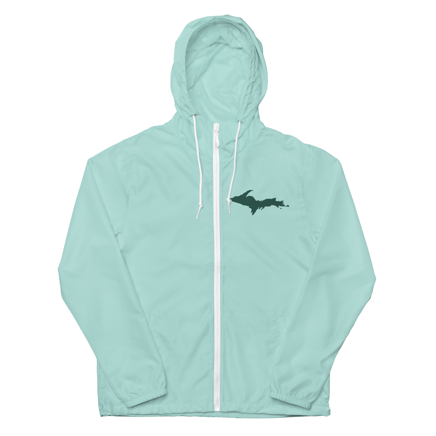 Michigan Upper Peninsula Windbreaker (w/ Green UP Outline)