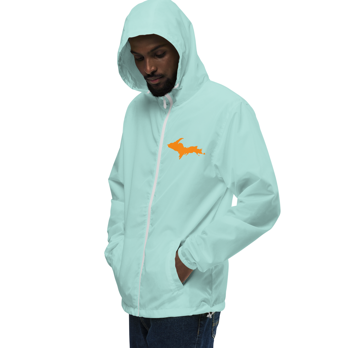 Michigan Upper Peninsula Windbreaker (w/ Orange UP Outline)