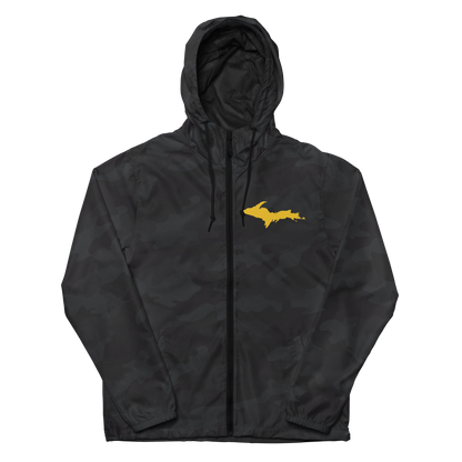 Michigan Upper Peninsula Windbreaker (w/ Gold UP Outline)