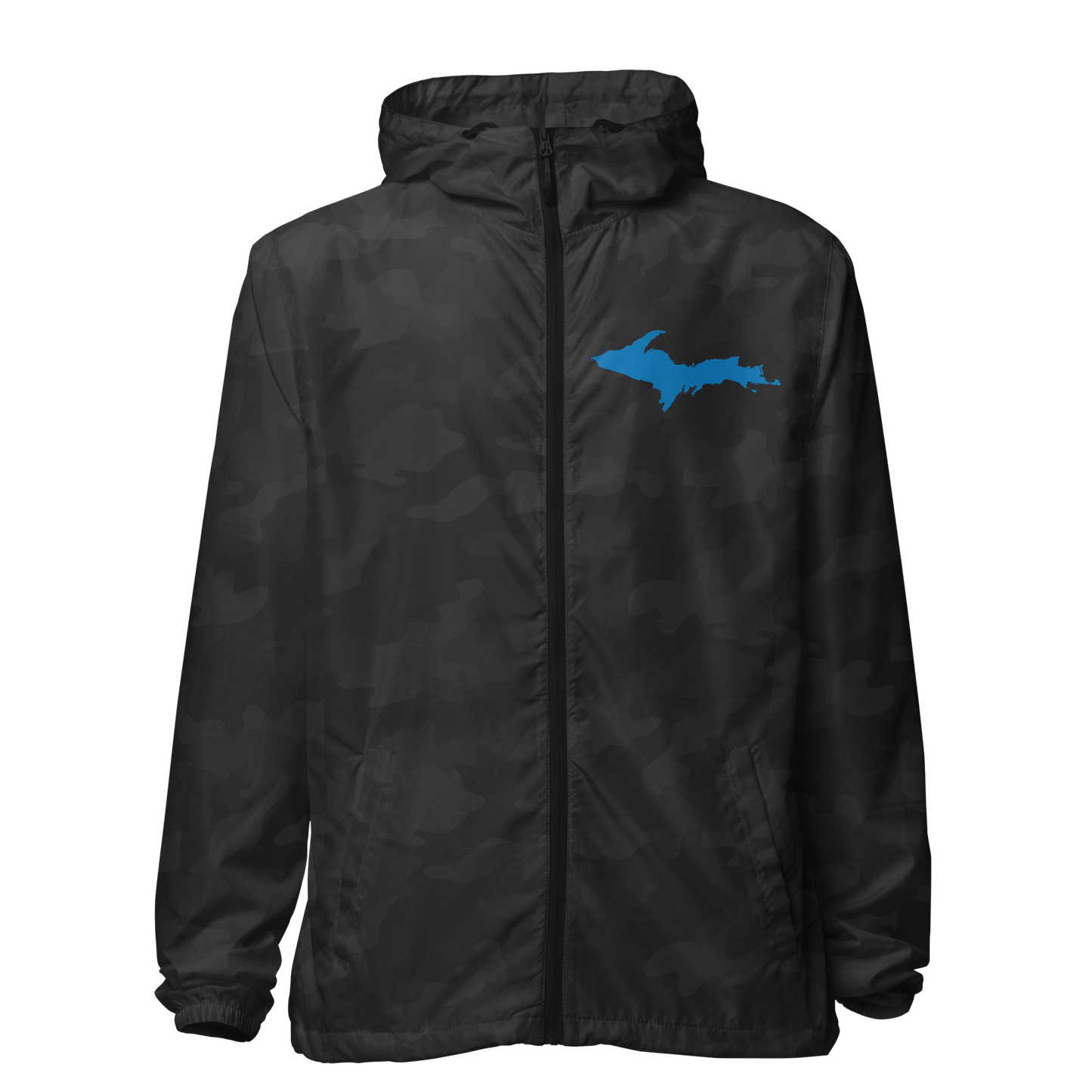 Michigan Upper Peninsula Windbreaker (w/ Azure UP Outline)