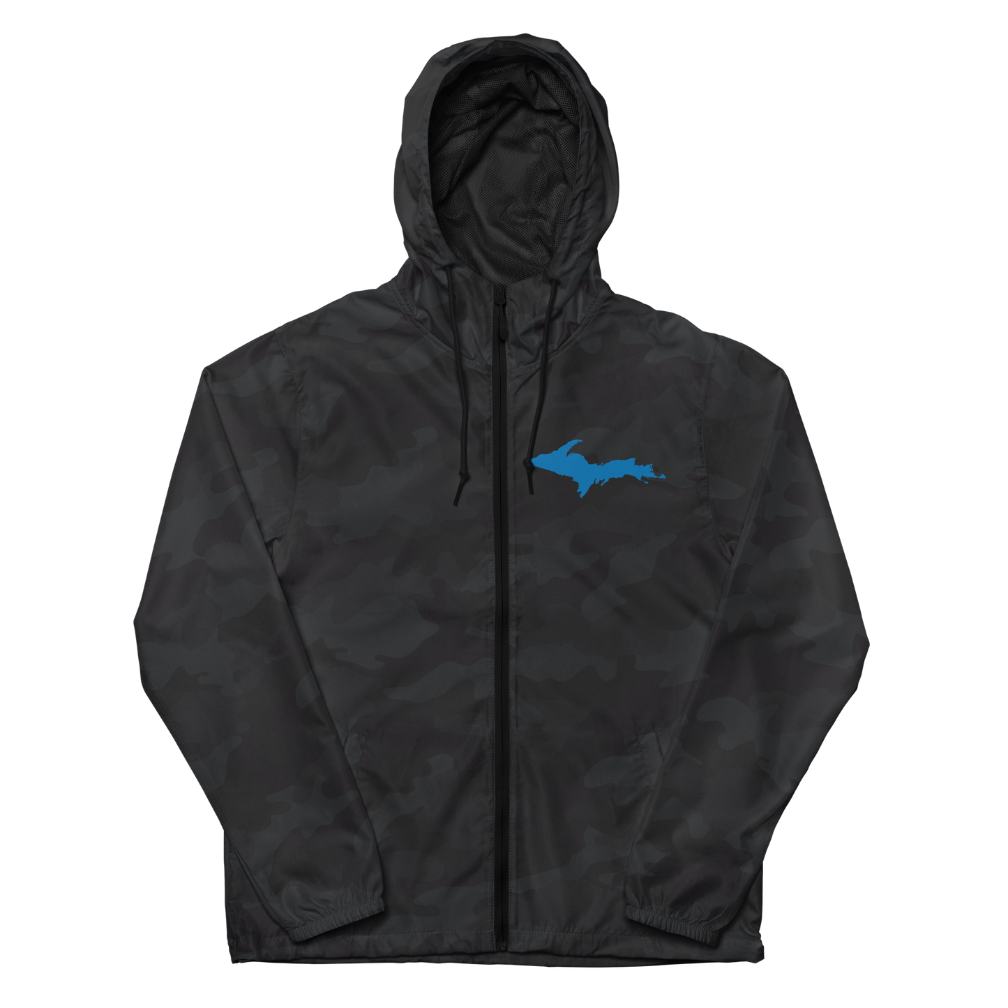 Michigan Upper Peninsula Windbreaker (w/ Azure UP Outline)