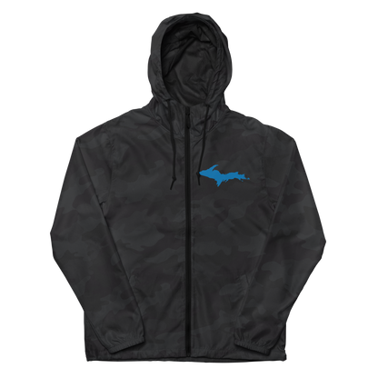 Michigan Upper Peninsula Windbreaker (w/ Azure UP Outline)