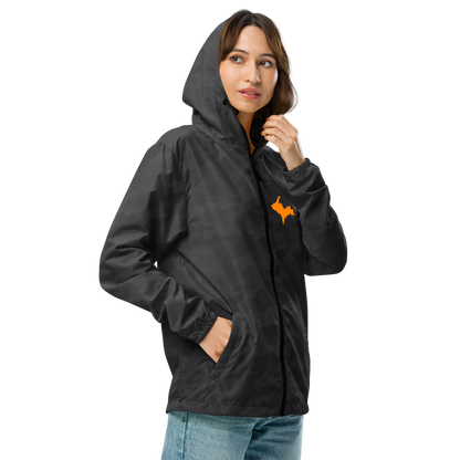 Michigan Upper Peninsula Windbreaker (w/ Orange UP Outline)