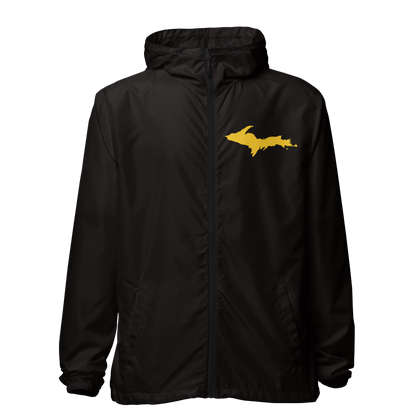 Michigan Upper Peninsula Windbreaker (w/ Gold UP Outline)