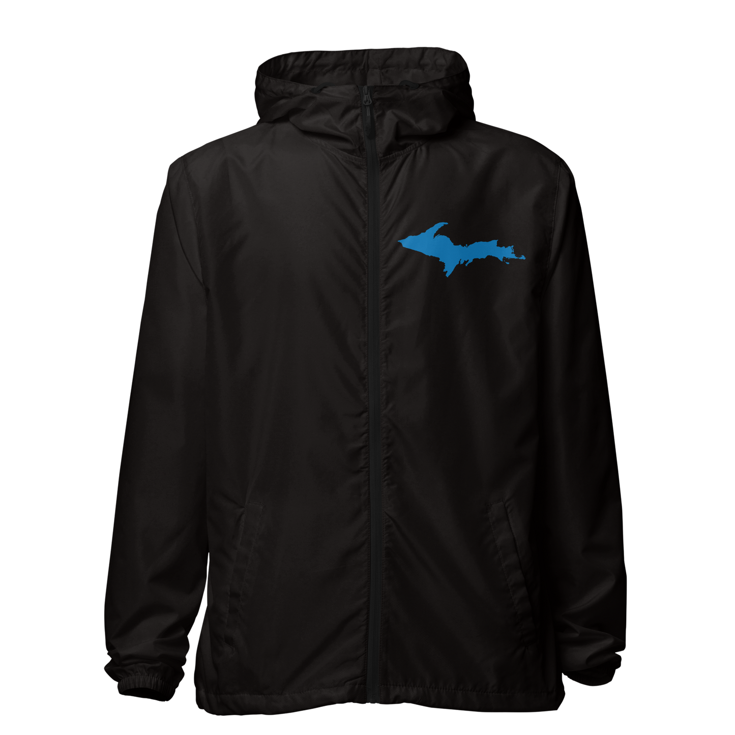 Michigan Upper Peninsula Windbreaker (w/ Azure UP Outline)