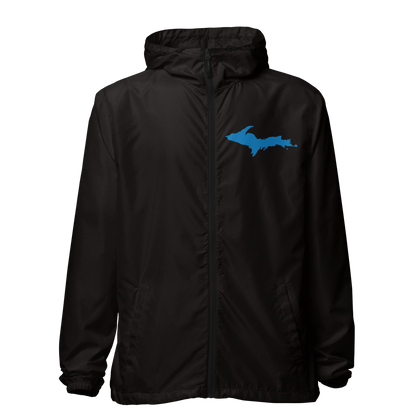 Michigan Upper Peninsula Windbreaker (w/ Azure UP Outline)