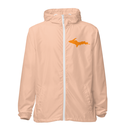 Michigan Upper Peninsula Windbreaker (w/ Orange UP Outline)