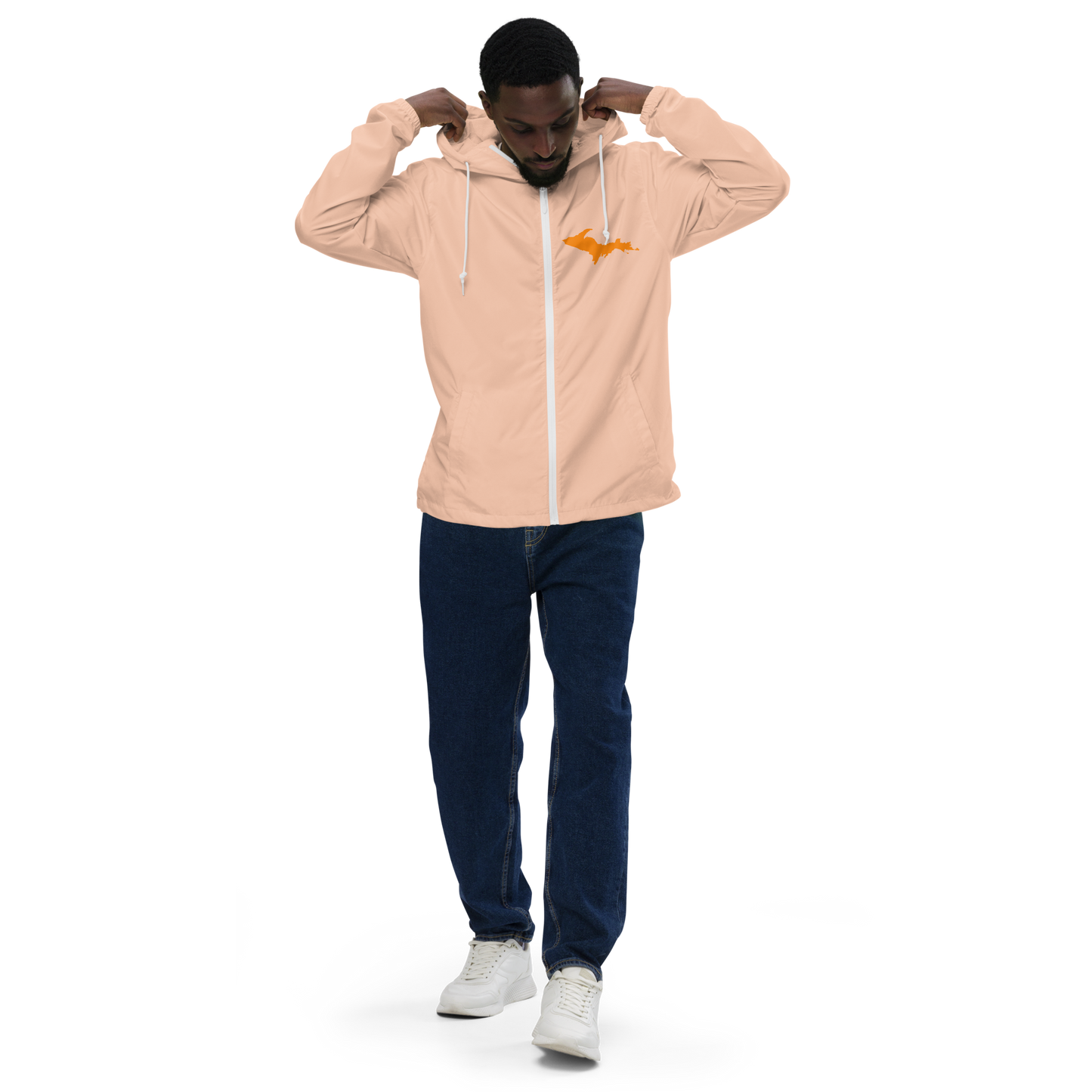 Michigan Upper Peninsula Windbreaker (w/ Orange UP Outline)