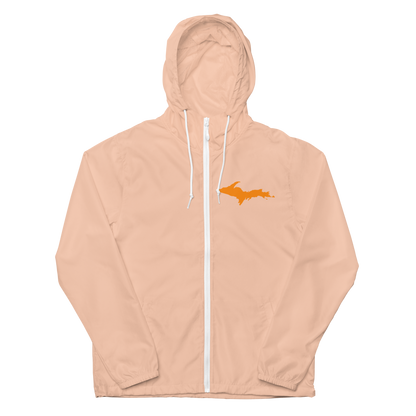 Michigan Upper Peninsula Windbreaker (w/ Orange UP Outline)