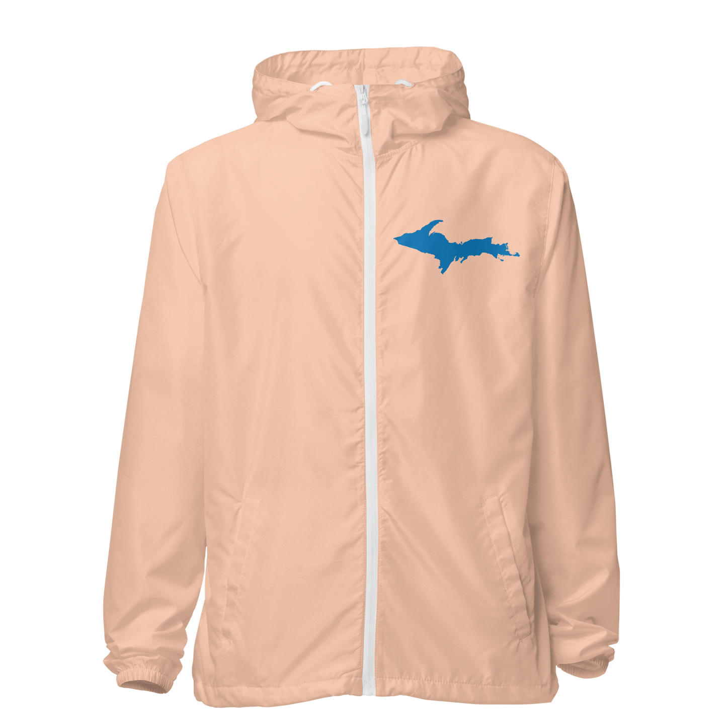 Michigan Upper Peninsula Windbreaker (w/ Azure UP Outline)