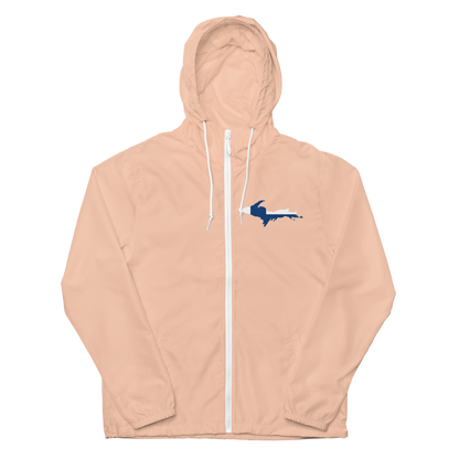 Michigan Upper Peninsula Windbreaker (w/ UP Finland Flag Outline)