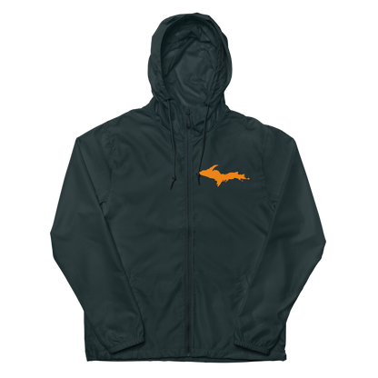 Michigan Upper Peninsula Windbreaker (w/ Orange UP Outline)