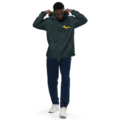 Michigan Upper Peninsula Windbreaker (w/ Gold UP Outline)