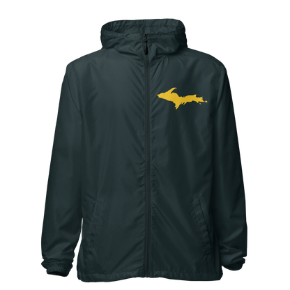 Michigan Upper Peninsula Windbreaker (w/ Gold UP Outline)