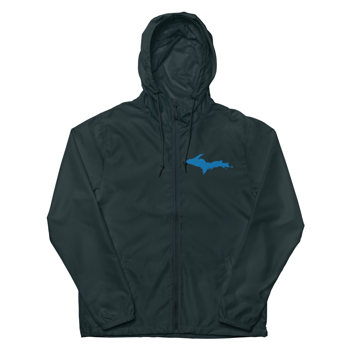 Michigan Upper Peninsula Windbreaker (w/ Azure UP Outline)