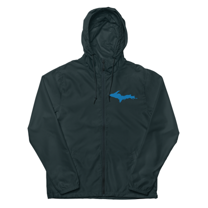 Michigan Upper Peninsula Windbreaker (w/ Azure UP Outline)