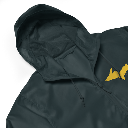 Michigan Upper Peninsula Windbreaker (w/ Gold UP Outline)