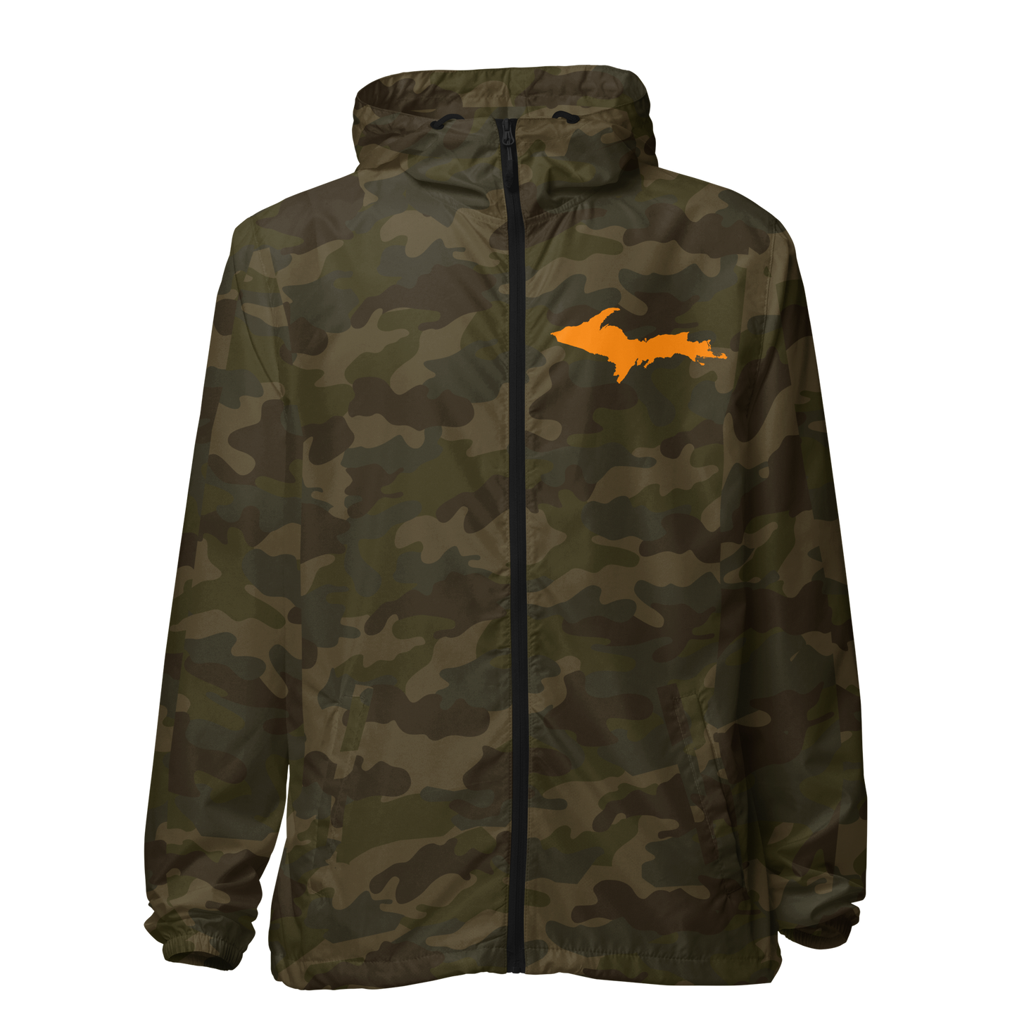 Michigan Upper Peninsula Windbreaker (w/ Orange UP Outline)