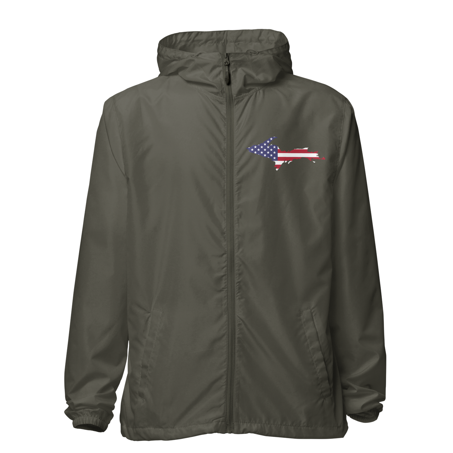 Michigan Upper Peninsula Windbreaker (w/ UP USA Flag Outline)