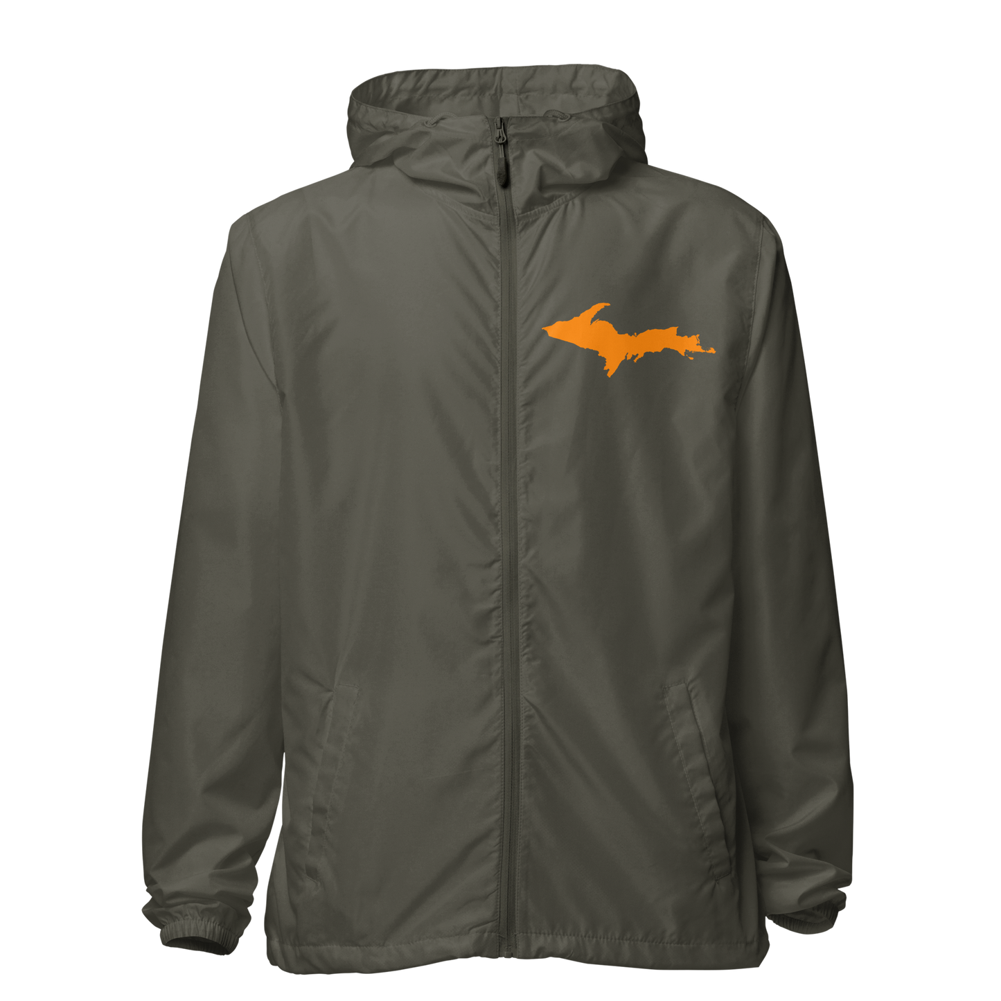 Michigan Upper Peninsula Windbreaker (w/ Orange UP Outline)