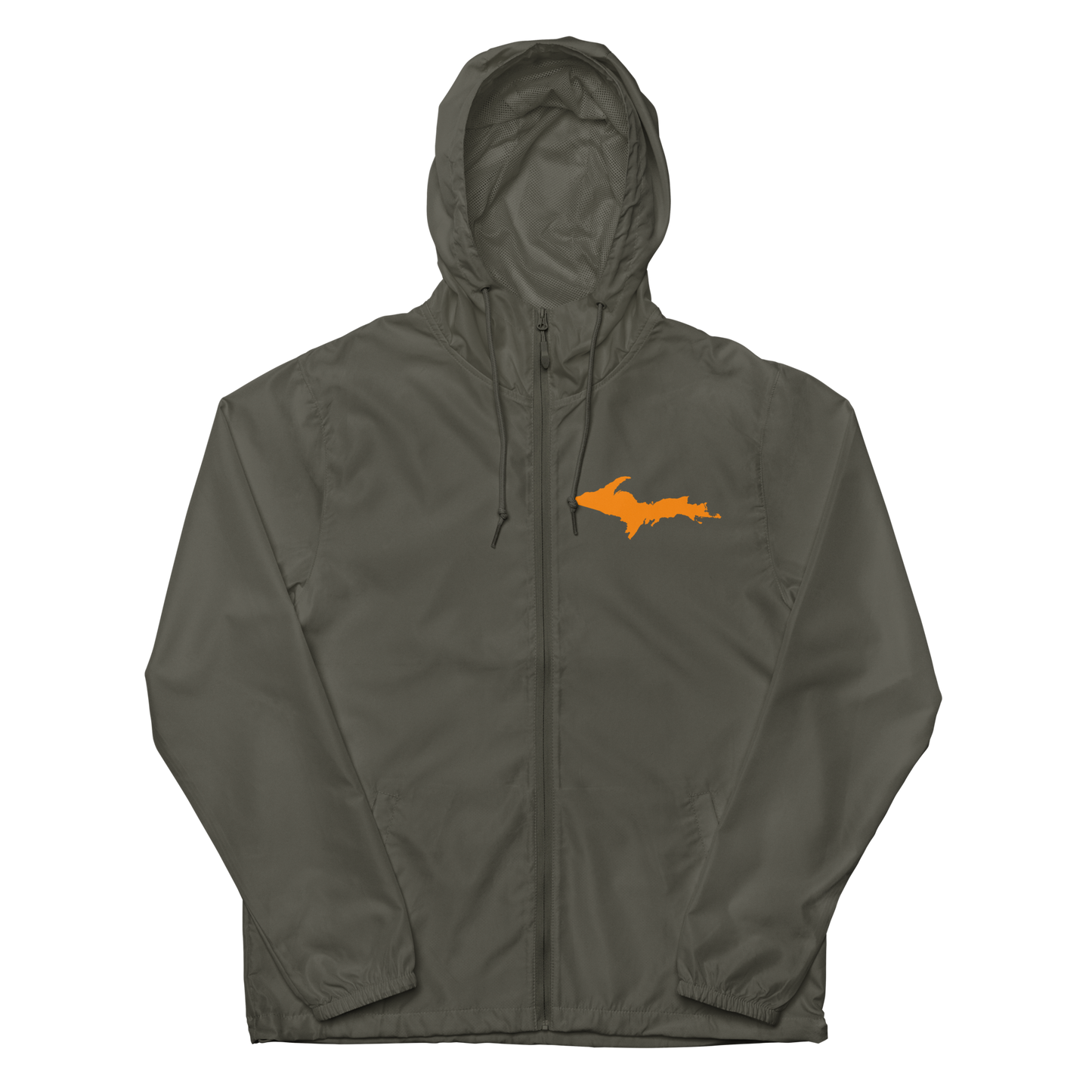 Michigan Upper Peninsula Windbreaker (w/ Orange UP Outline)