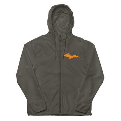 Michigan Upper Peninsula Windbreaker (w/ Orange UP Outline)