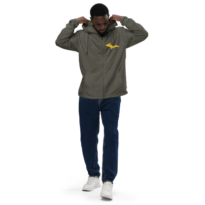 Michigan Upper Peninsula Windbreaker (w/ Gold UP Outline)