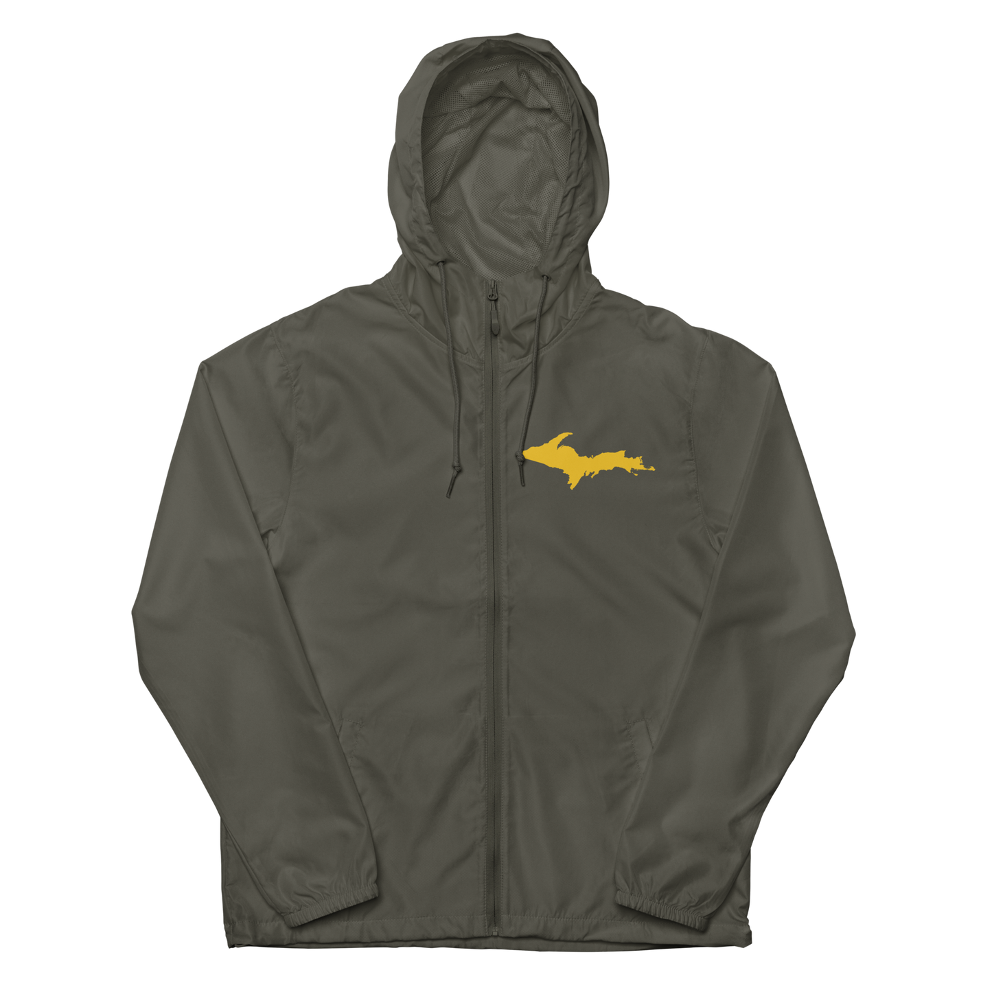 Michigan Upper Peninsula Windbreaker (w/ Gold UP Outline)