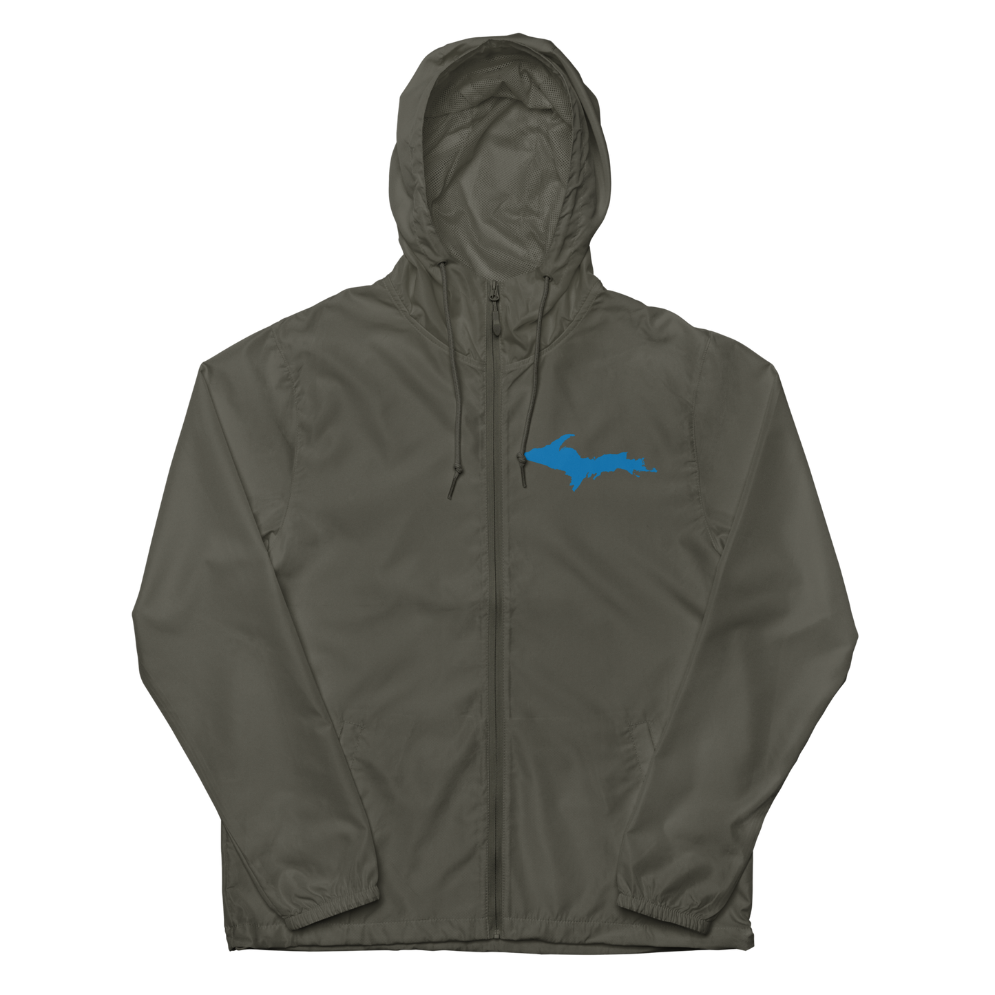 Michigan Upper Peninsula Windbreaker (w/ Azure UP Outline)