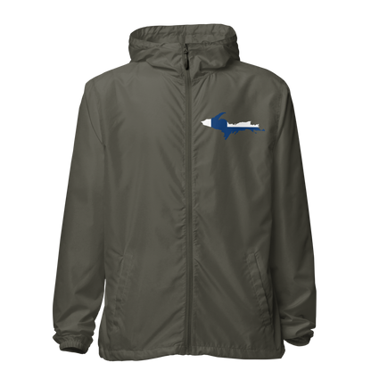 Michigan Upper Peninsula Windbreaker (w/ UP Finland Flag Outline)