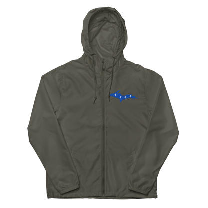 Michigan Upper Peninsula Windbreaker (w/ UP Quebec Flag Outline)