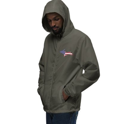 Michigan Upper Peninsula Windbreaker (w/ UP USA Flag Outline)