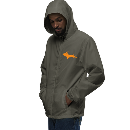 Michigan Upper Peninsula Windbreaker (w/ Orange UP Outline)