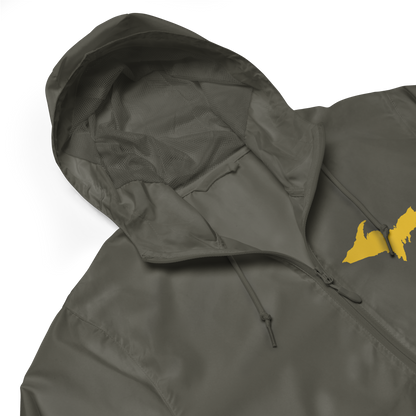 Michigan Upper Peninsula Windbreaker (w/ Gold UP Outline)