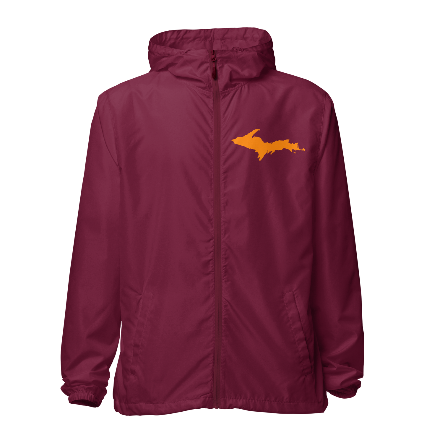 Michigan Upper Peninsula Windbreaker (w/ Orange UP Outline)